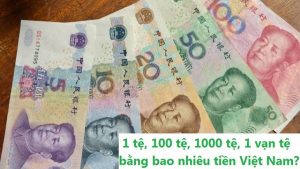 Đổi 1 Rmb = VNĐ