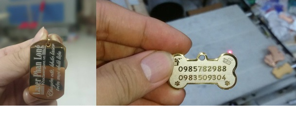 Sử dụng công nghệ laser để làm thẻ dog tag