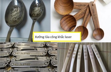 Khắc chữ lên dao thìa, muỗng nĩa bằng công nghệ laser giá rẻ