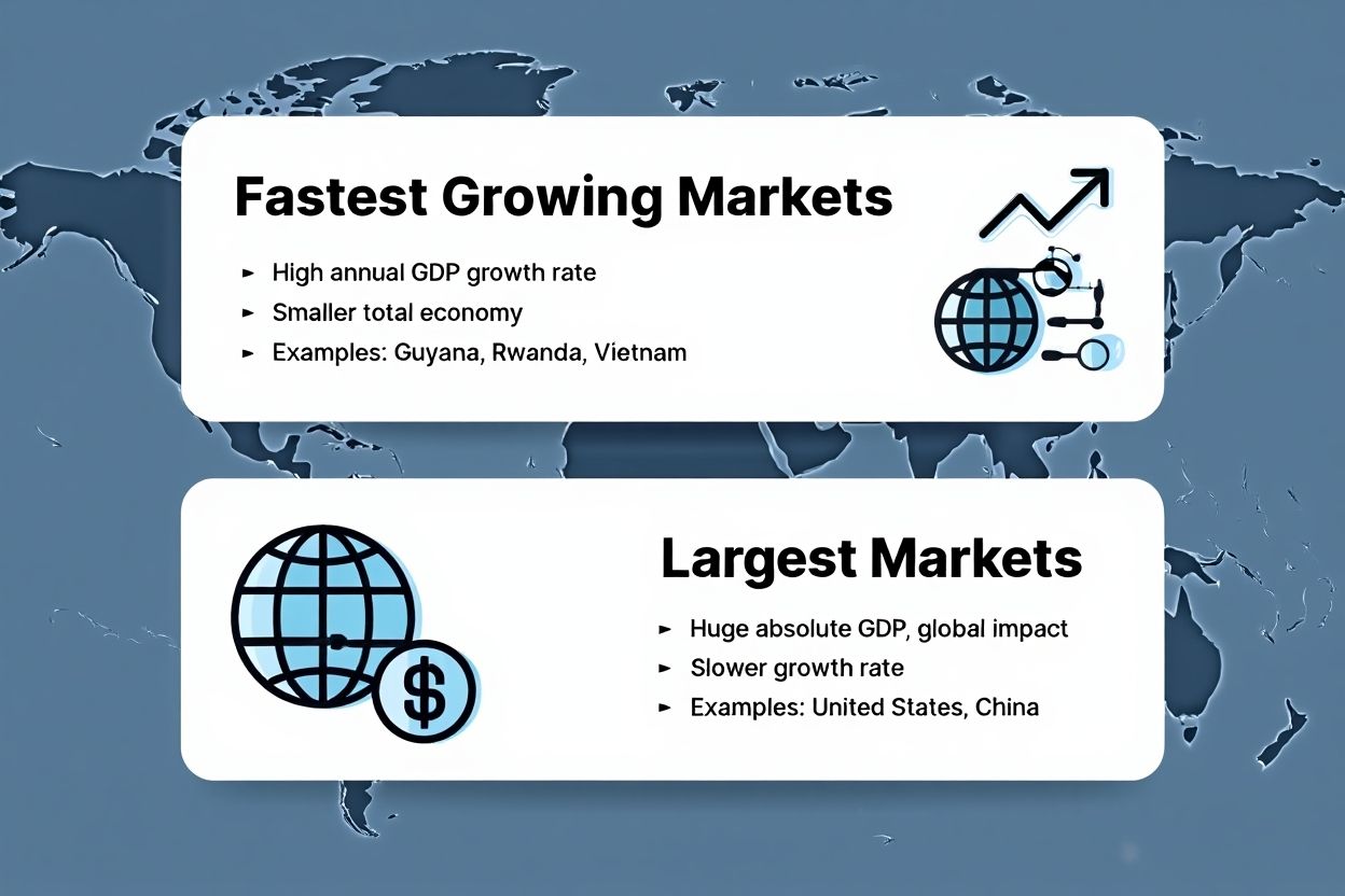 Fastest growing vs. largest markets How do they differ