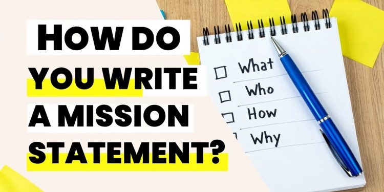 How do you write a mission statement