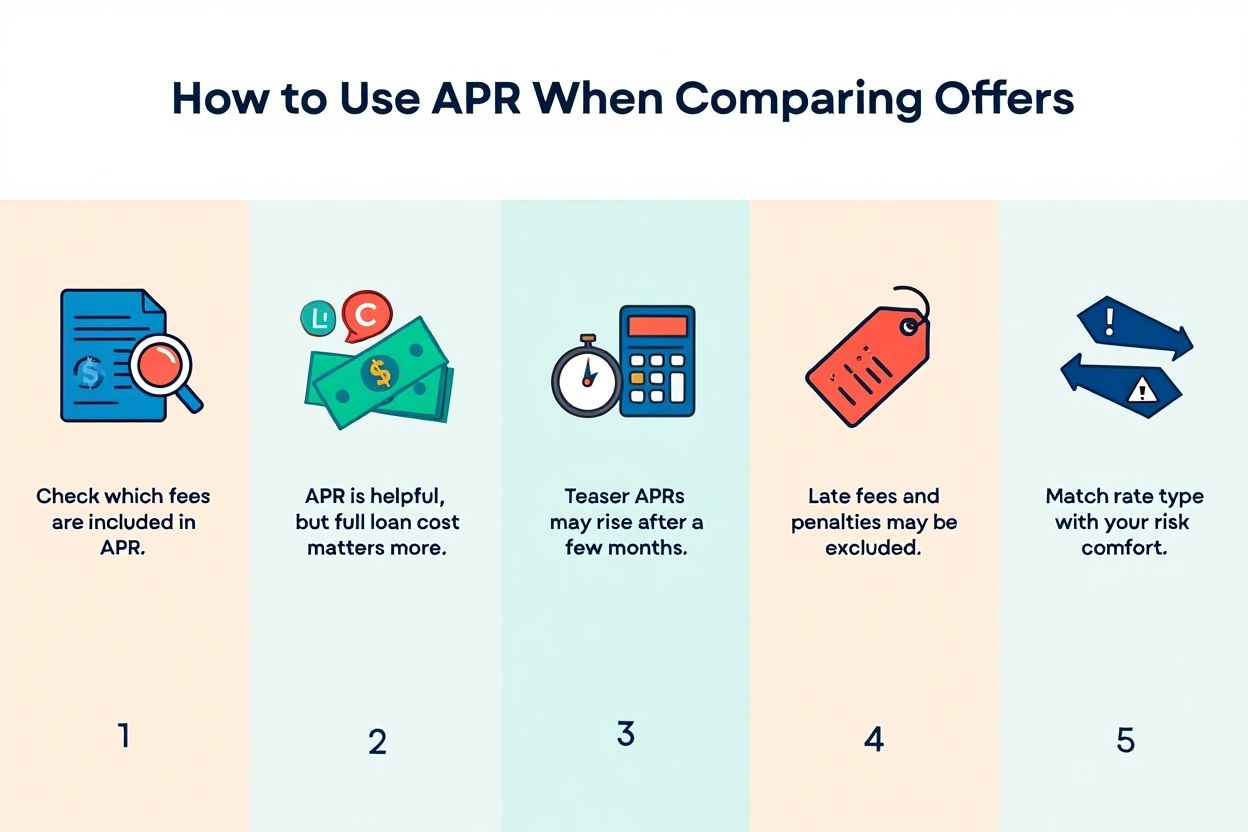 How to use APR when comparing offers
