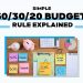 Simple 50/30/20 budget rule explained