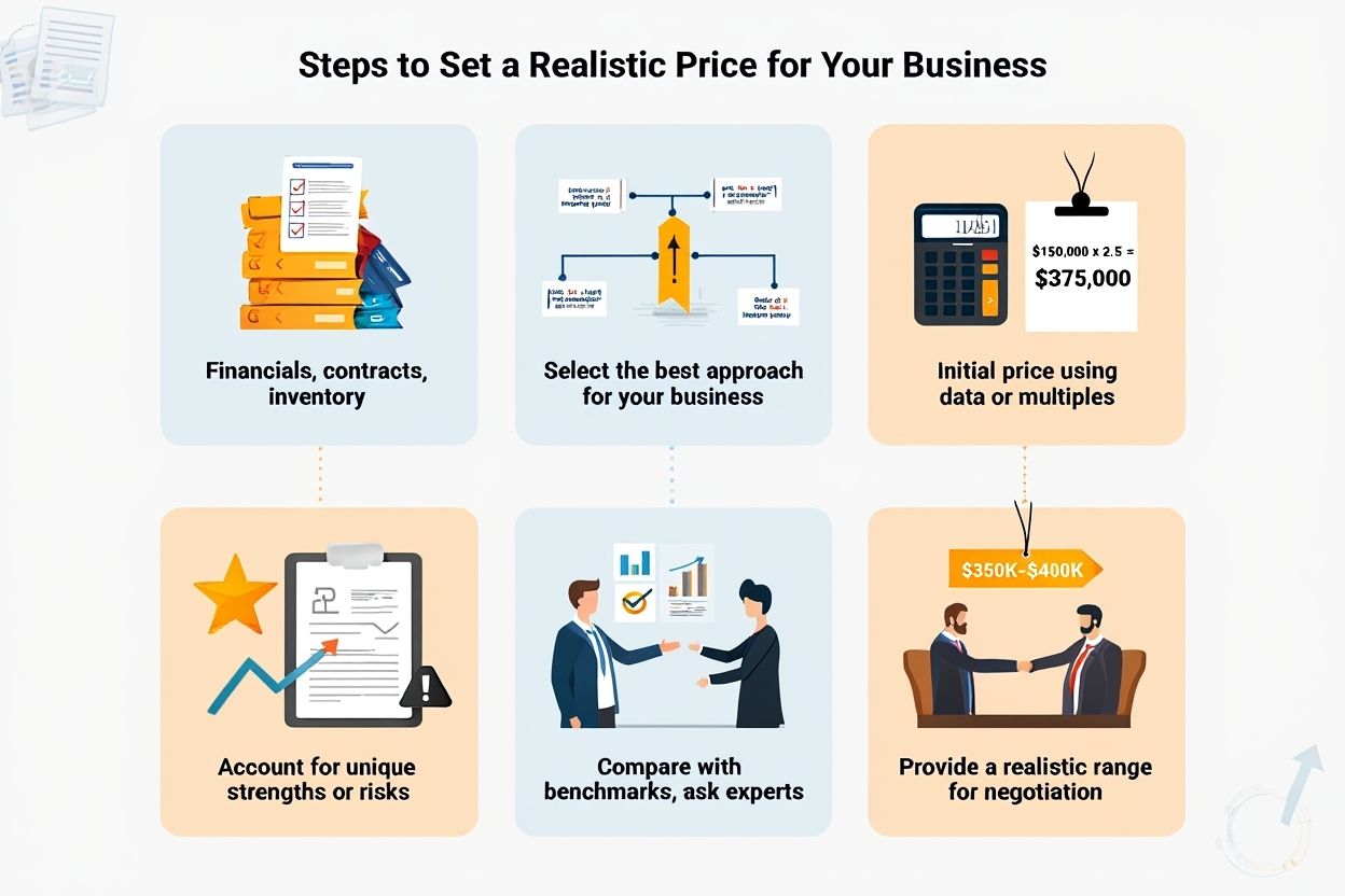 Step-by-step guide How to price a business for sale