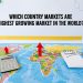 Which country markets are highest growing market in the world