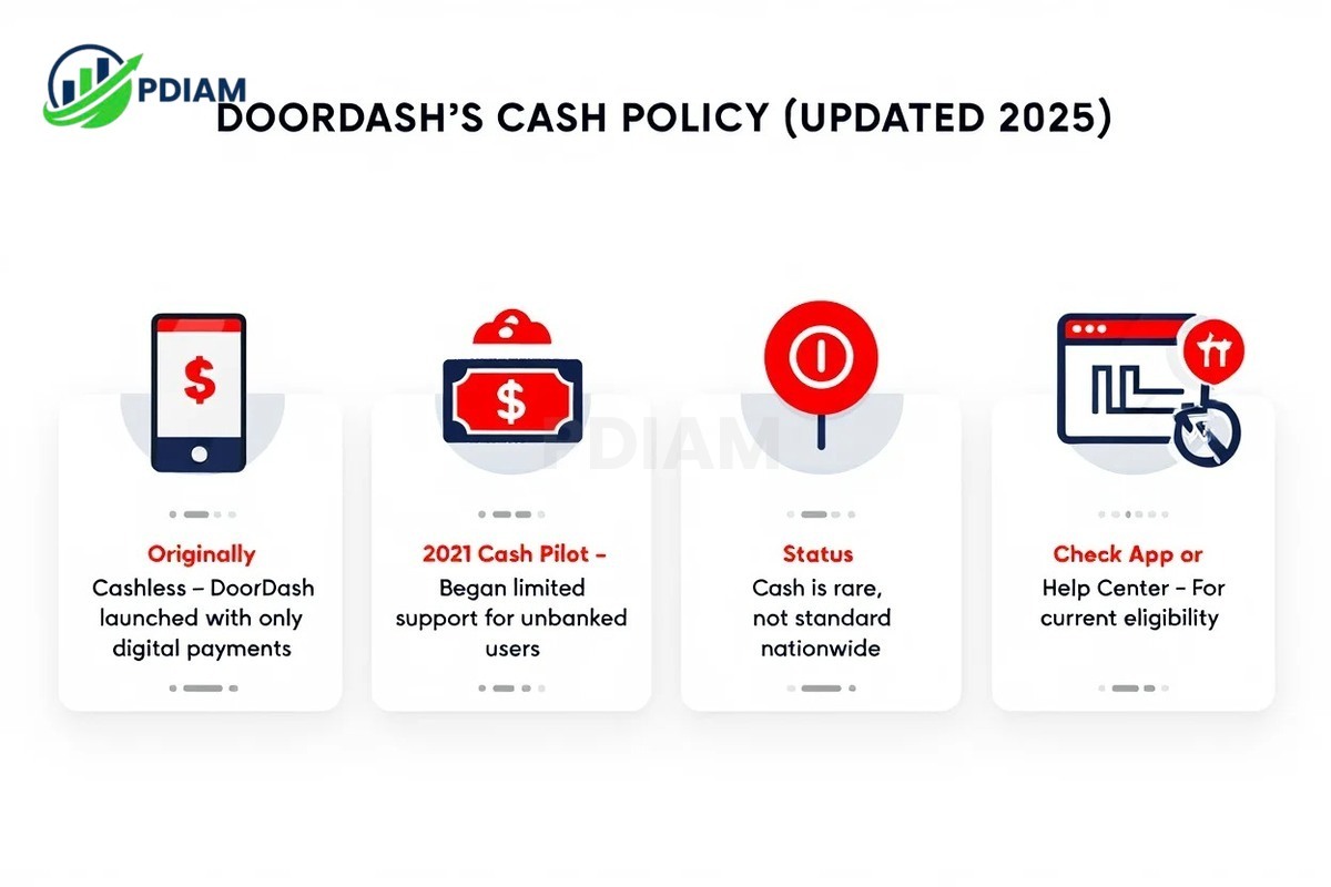 DoorDash's official cash policy