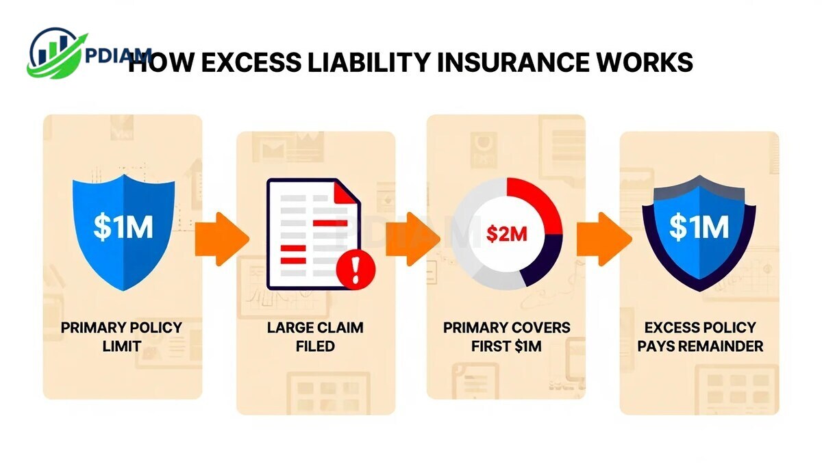 How does excess liability insurance work
