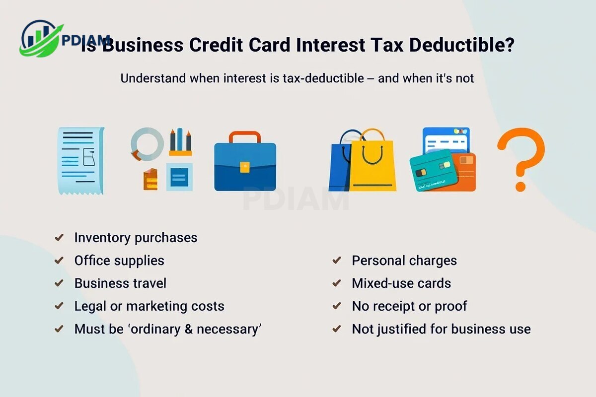 Is business credit card interest tax deductible