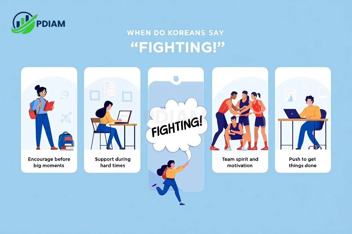 Khi nào người Hàn dùng Fighting!