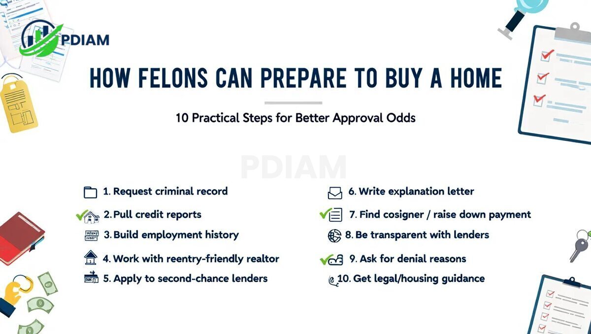 Step-by-step how felons can prepare to buy a home