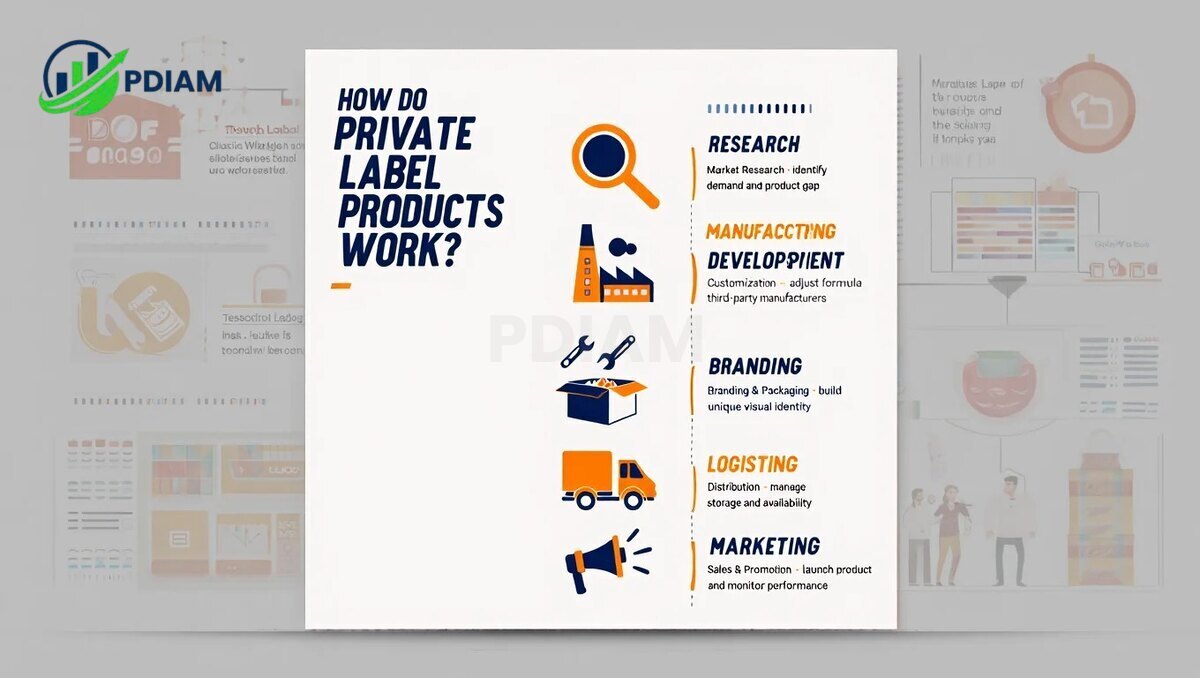 Typical private label product workflow