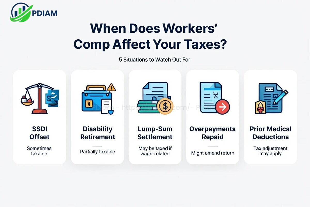 When does workers comp impact your taxes