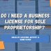 Do i need business license for sole proprietorship