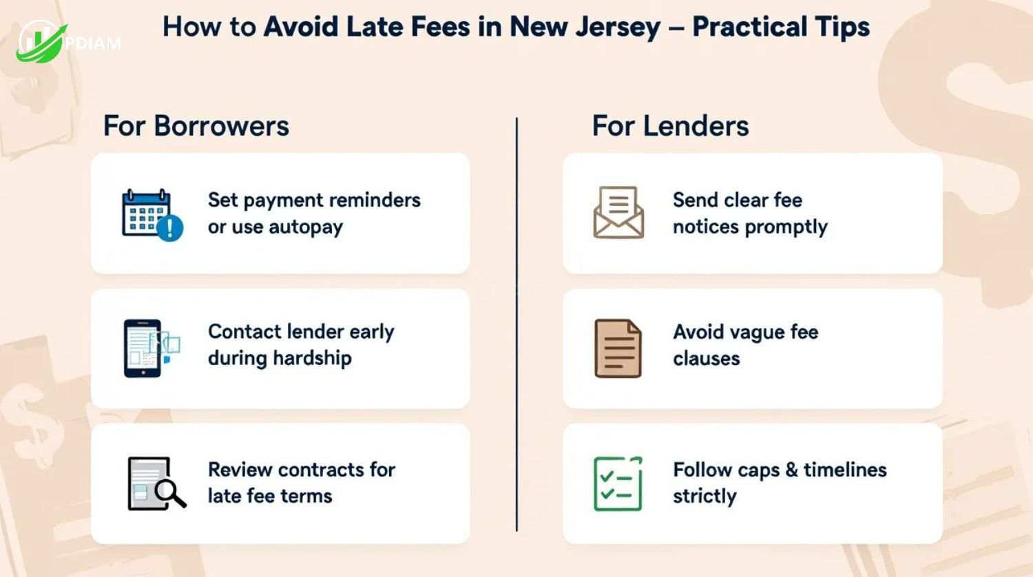 Practical tips to avoid late fees in New Jersey